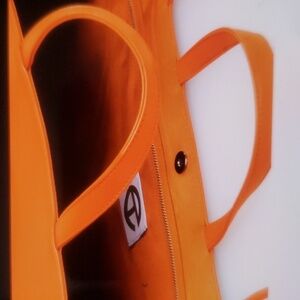 Telfar orange medium sized bag